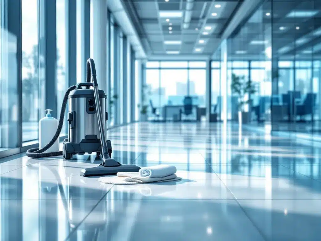 Ammattimainen siivouspalvelu Uudellamaalla: kiiltävät lattiat, siivousvälineet ja pristine toimistotila
